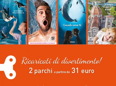 Un'opportunità da non perdere: biglietti combinati Costa Parchi