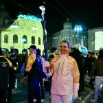 Beppe Costa tra i tedofori della Fiamma Olimpica
