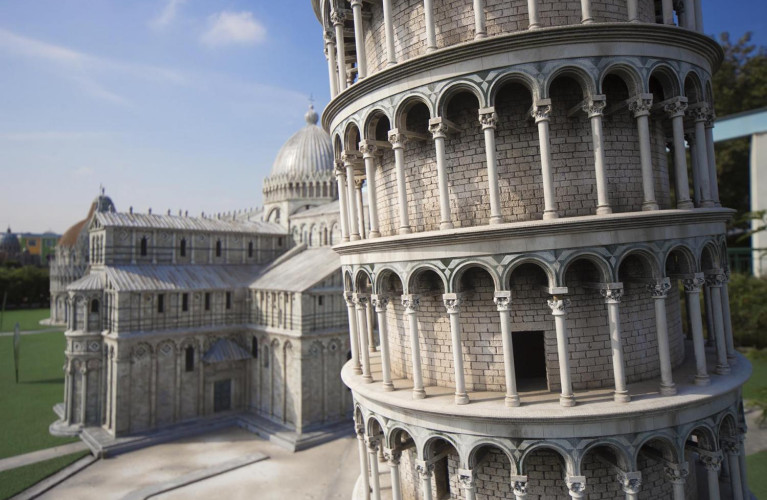 The leaning Tower in Pisa